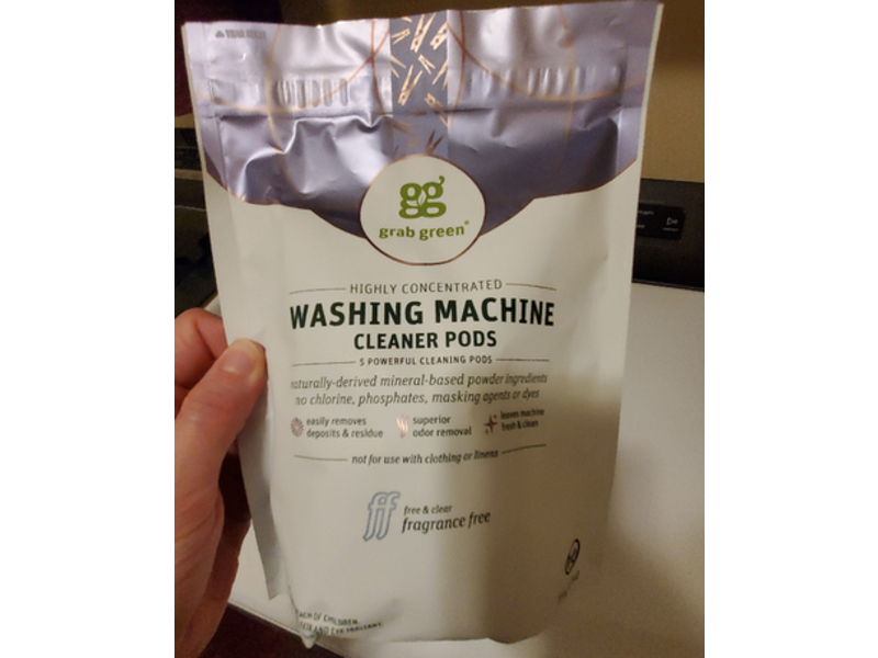 Grab Green Washing Machine Cleaner Pods, 5 Counts