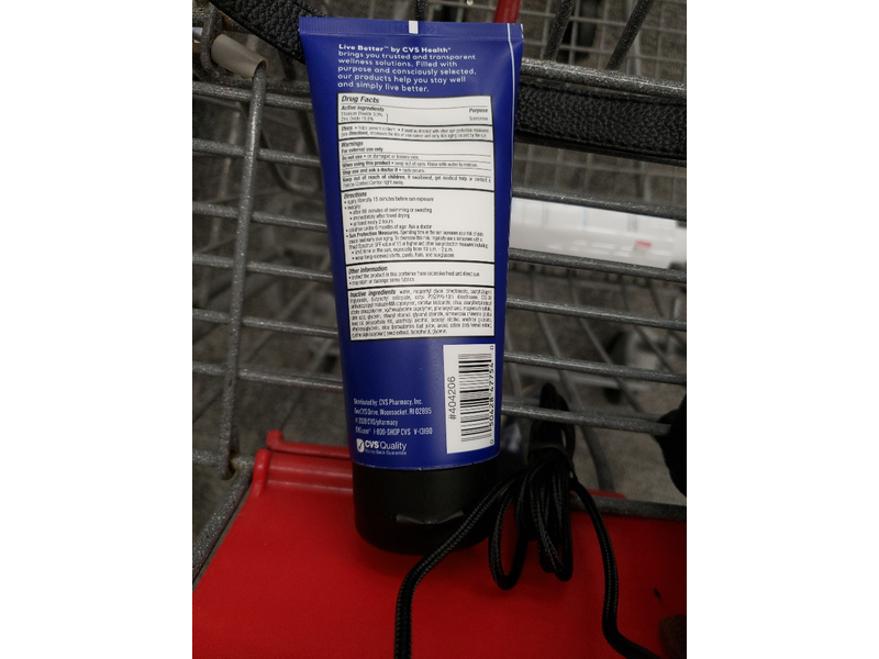 CVS Health Live Better Body Mineral Sunscreen, SPF 50, 6.0 fl oz/177 mL