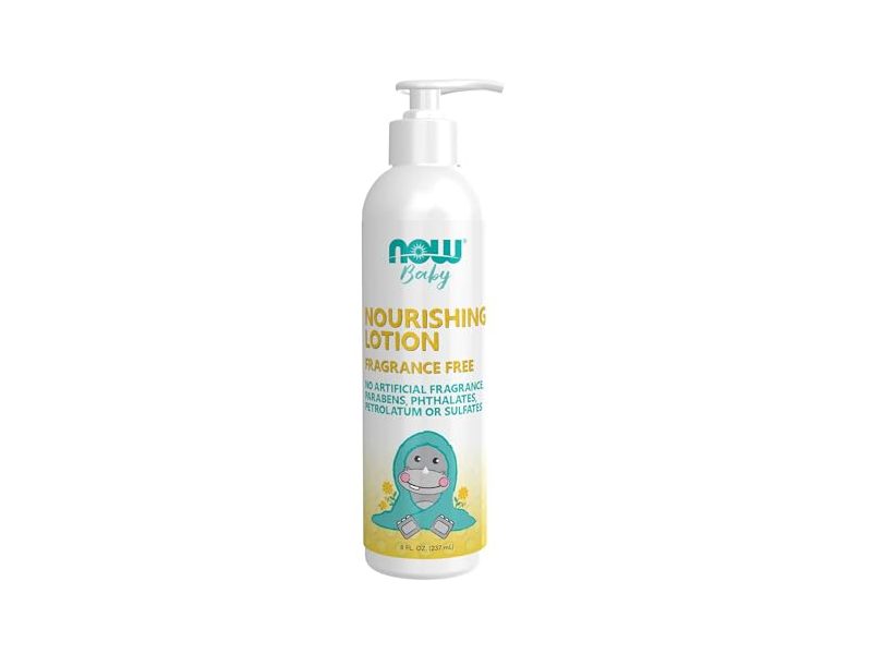 Now Baby Nourishing Lotion, Fragrance Free, 8 fl oz/237 mL