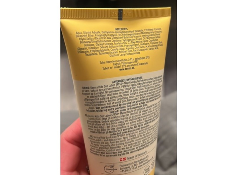 Derma Kids Sun Lotion, SPF 50+, 150 mL