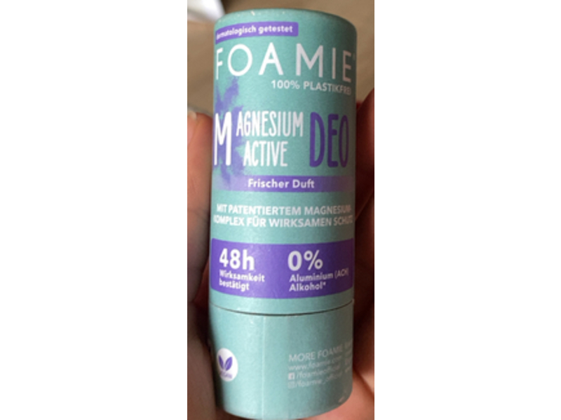 Foamie Magnesium Active Deo, Rain In The Woods Frischer Duft, 40 g