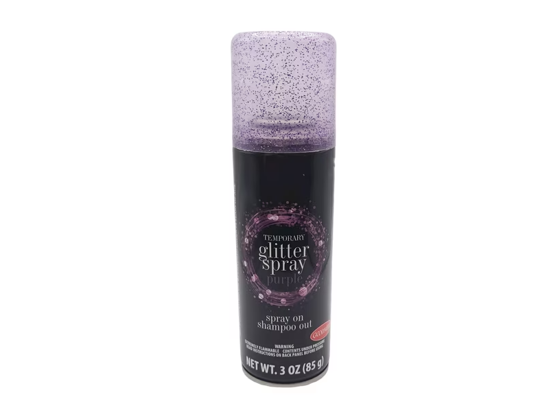 Goodmark Temporary Glitter Spray, Purple, 3 oz/85 g