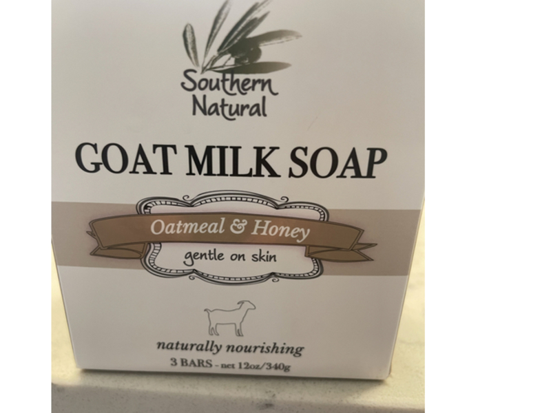 Southern Natural Goat Milk Soap, Oatmeal & Honey, 12 oz/340 g, 3 Count