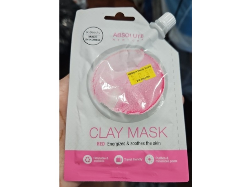 Absolute New York Red Mud Facial Spout Clay Mask, 0.882 oz/25 g