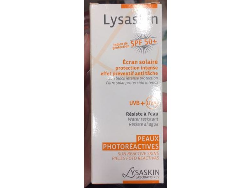 Lysaskin Sun Block Intense Protection Sunscreen, SPF 50+, 40 ml