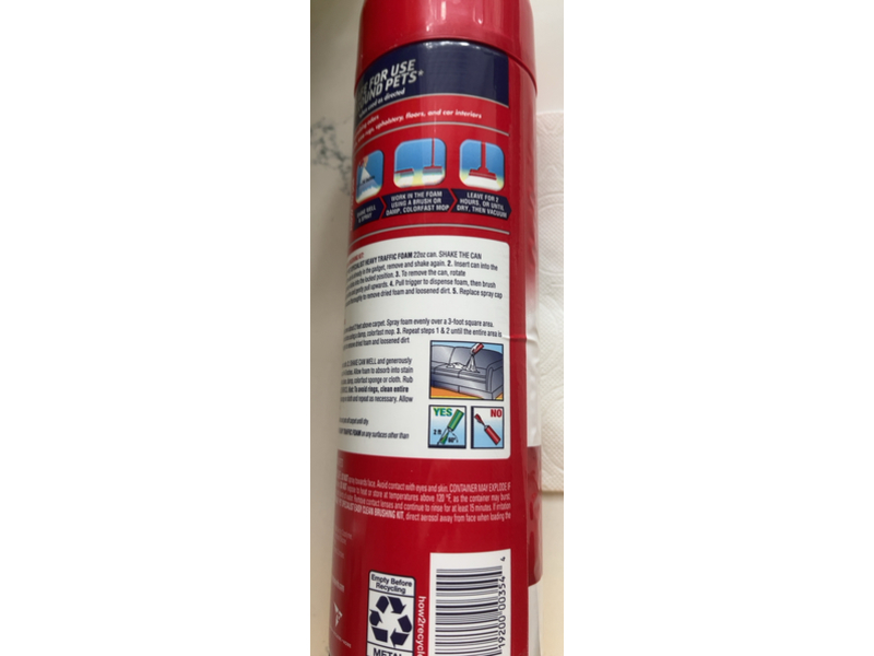 Resolve Pet Specialist Heavy Traffic Foam Carpet Cleaner, 22 oz