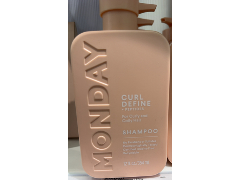 Monday Curl Define Shampoo, Peptides, 12 fl oz/354 mL