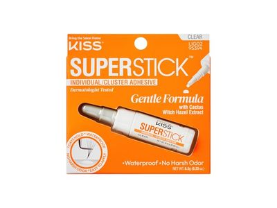 Kiss Super Stick Individual Lash Cluster Adhesive, Clear, 0.23 oz/6.5 g