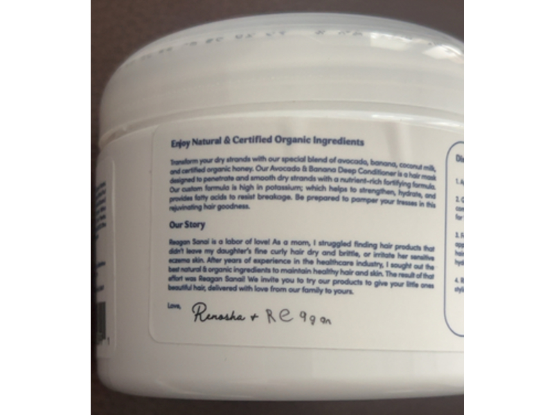 Reagan Sanai Deep Conditioner, Avocado & Banana, 12 fl oz/354 mL