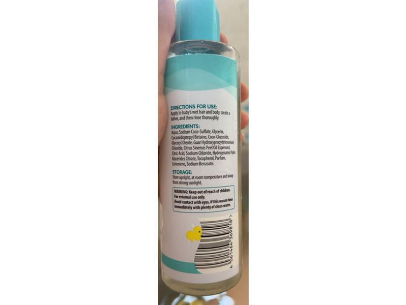 Mamia Baby Hair & Body Wash, Sweet Orange, 250 mL