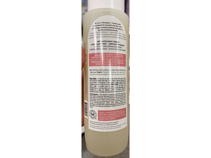 Honest Gently Nourishing Shampoo + Body Wash, Sweet Almond, 18 fl oz/532 mL