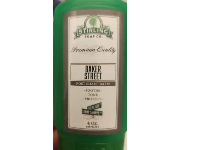 Stirling Soap Co Baker Street Post Shave Balm, 4 oz
