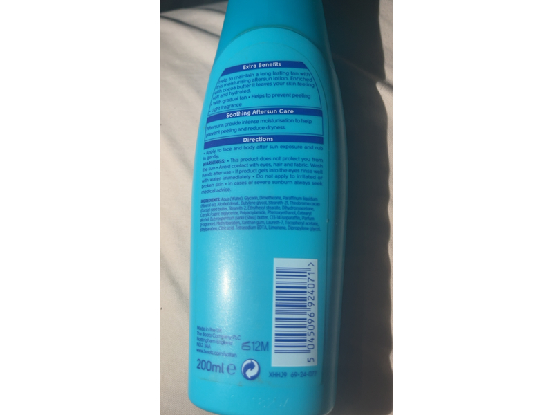 Soltan After Sun Lotion, Soothe & Tan, 6.7 fl oz/200 mL