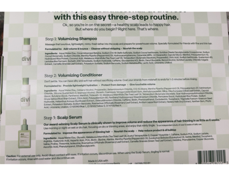 Divi Healthy Hair Goals 3-Step Hair & Scalp Health Kit