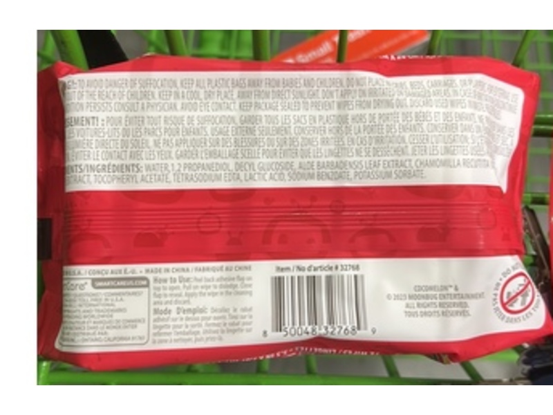 Smart Care Cocomelon Baby Wipes, 72 Count