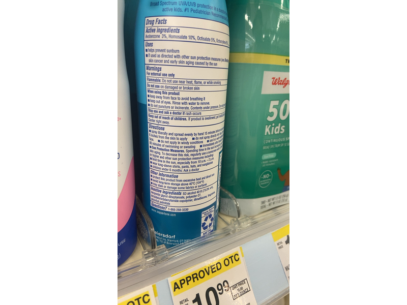 Coppertone Kids Sunscreen Spray, SPF 50, 5.5 oz/156 g