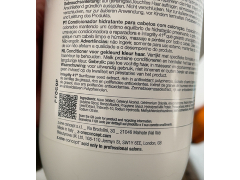 Milk Shake Color Care Maintainer Conditioner, Paraben Free, 33.8 oz/1000 mL