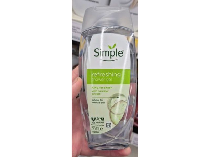 Simple Refreshing Shower Gel, 225 mL