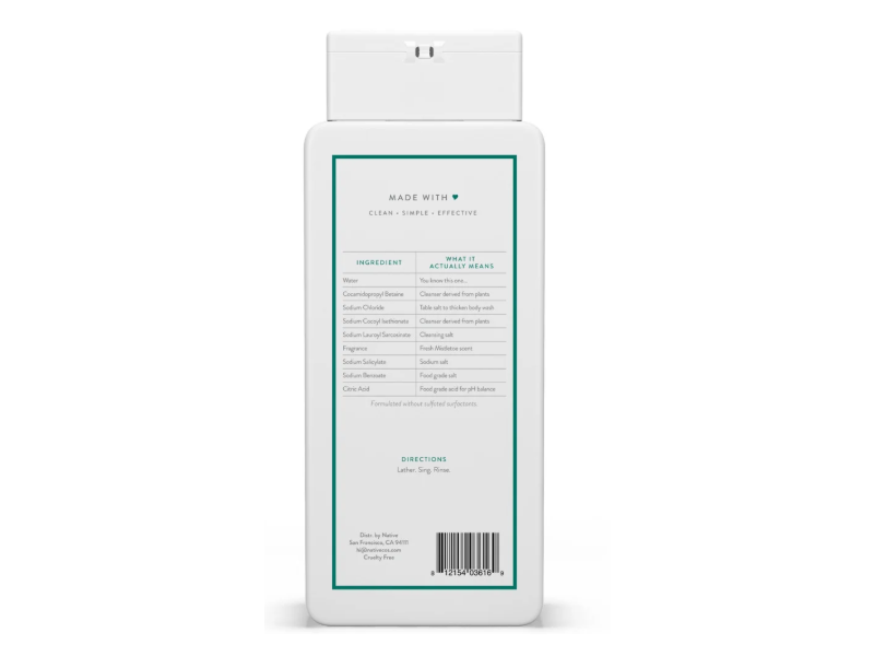 Native Body Wash, Fresh Mistletoe, 18 fl oz/532 mL