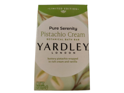 Yardley London Pure Serenity Botanical Bath Bar, Pistachio Cream, 4 oz/113 g