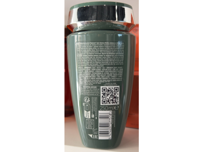 Kerastase Genesis Homme Thickness Boosting Shampoo, 8.5 fl oz/250 mL