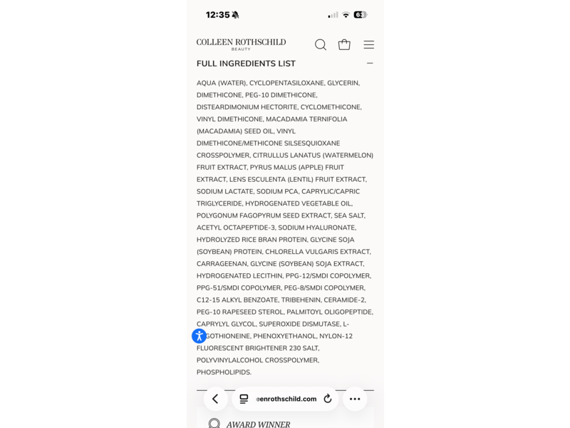 Colleen Rothschild Beauty Complete Eye Cream, 0.5 fl oz/15 mL