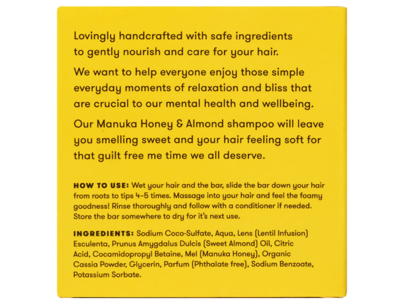 Anihana Shampoo Bar , Manuka Honey & Almond, 2.29 oz/65 g