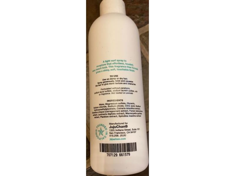 Juju Chan Tousle Spray, Sea Salt, 8 fl oz/236 mL
