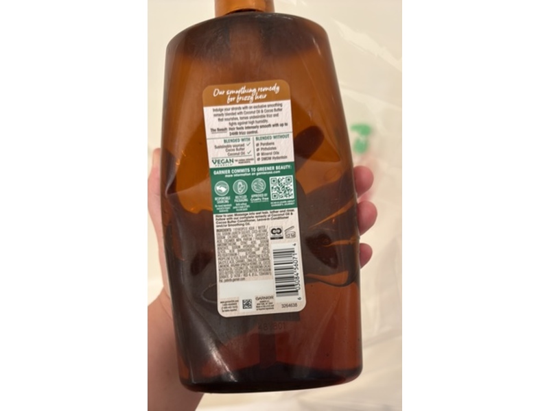 Garnier Whole Blends Smoothing Shampoo, Coconut Oil & Cocoa Butter, 28 fl oz/828 mL