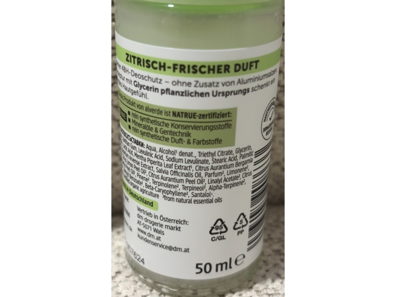 Alverde Deo Roll-On, Fresh, 50 mL