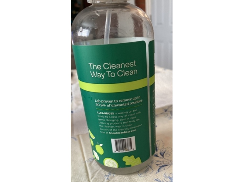 Clean Boss All Natural Fruit + Veggie Wash, Eat Cleaner, 12 fl oz/354 mL, Pack Of 3