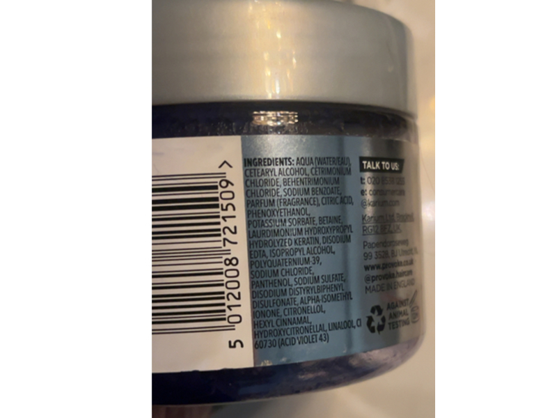 Provoke Touch Of Silver Brightening Purple Mask, 300 mL