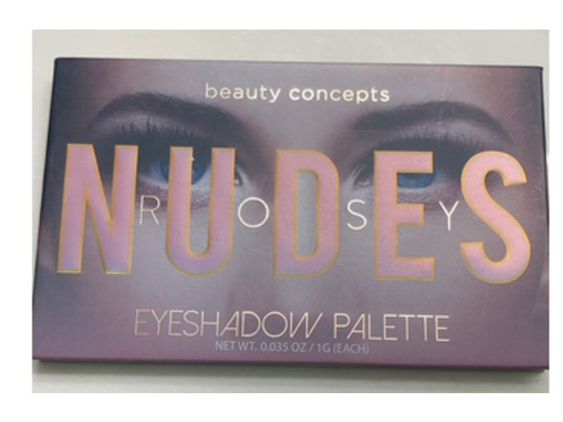 Beauty Concepts Nudes Rosy Eyeshadow Palette, 0.035 oz/1 g