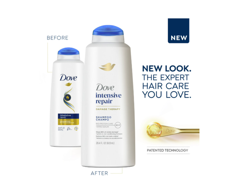 Dove Intensive Repair Damage Therapy Shampoo, 20.4 fl oz/603 mL