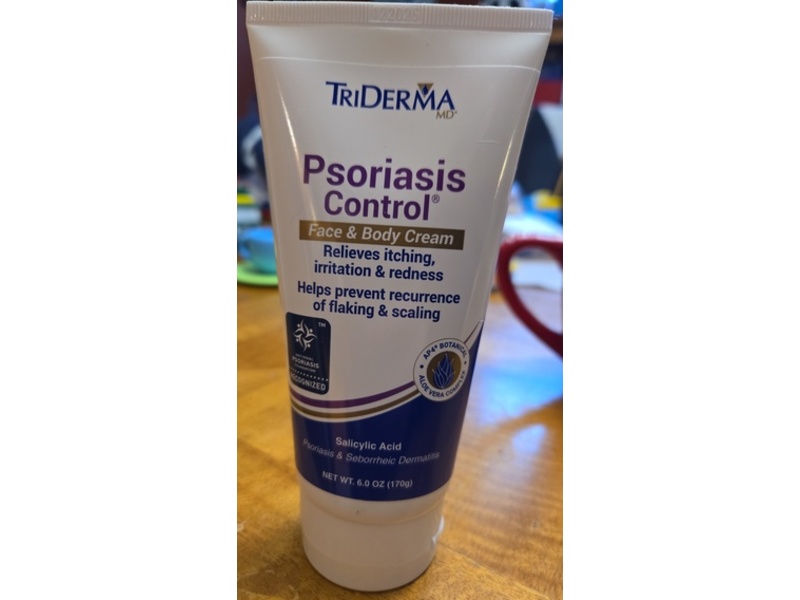 TriDerma Psoriasis Control Face & Body Cream, 6.0 oz/170 g