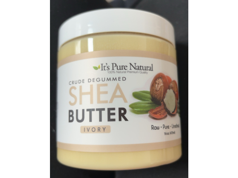 It's Pure Natural Crude Degummed Shea Butter, 16 oz/473 mL