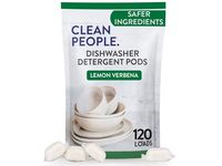 The Clean People Dishwasher Detergent Pods, Lemon Verbena, 1.68 kg, 120 Count - thumbnail 1