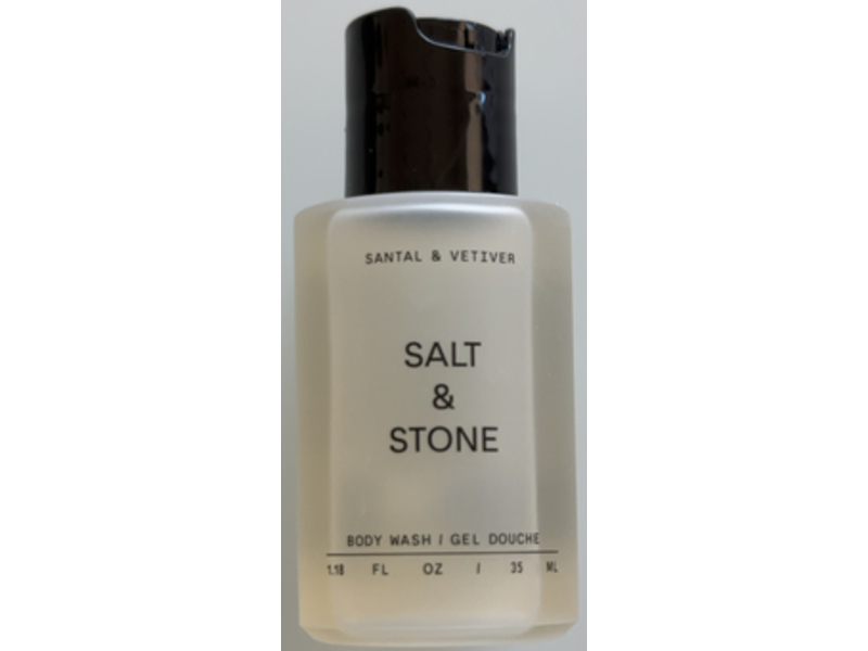 Salt & Stone Body Wash, Santal & Vetiver, 1.18 fl oz/35 mL
