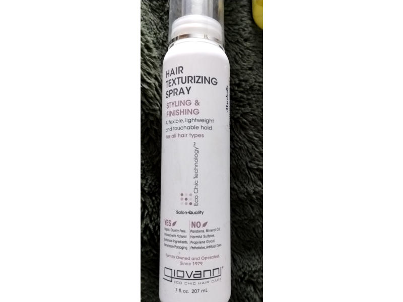 Giovanni Styling & Finishing Hair Texturizing Spray, 7 fl oz/207 mL