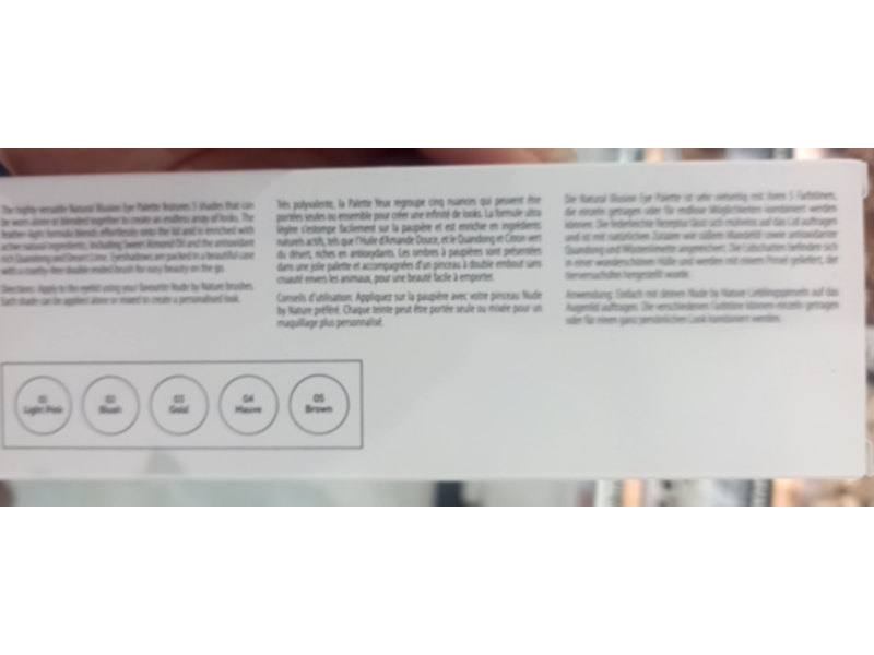 Nude By Nature Natural Illusion Eye Palette, 01 Classic Nude, 0.07oz/2 g