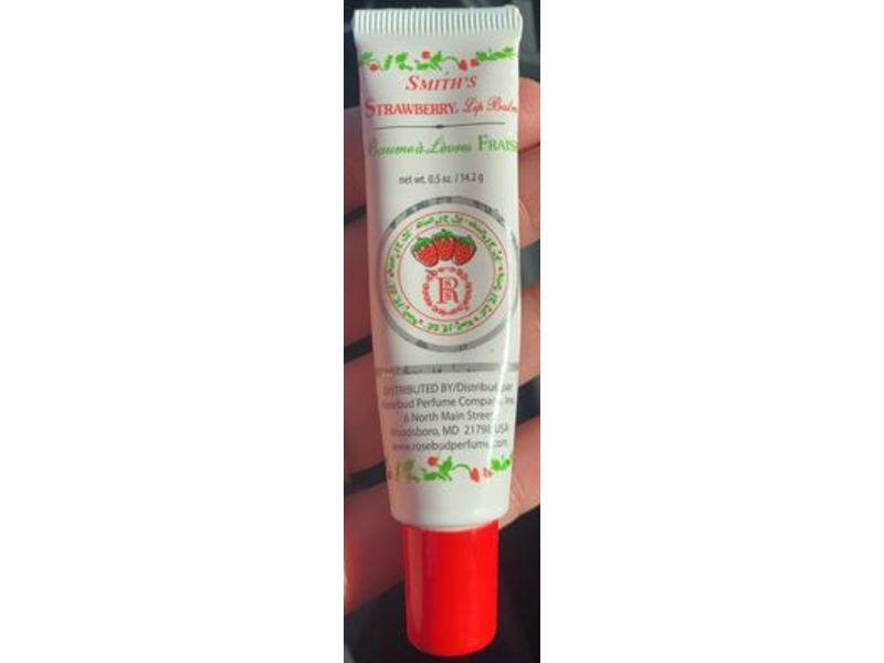 Rosebud Smith's Lip Balm, Strawberry, 0.5 oz/14.2 g