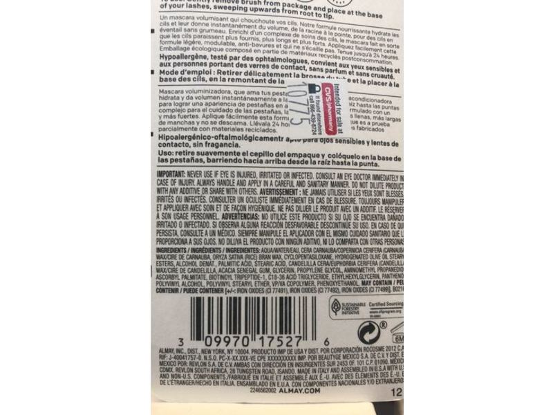 Almay Volume & Conditioning Mascara, 020 Black, 0.27 fl oz/8 mL