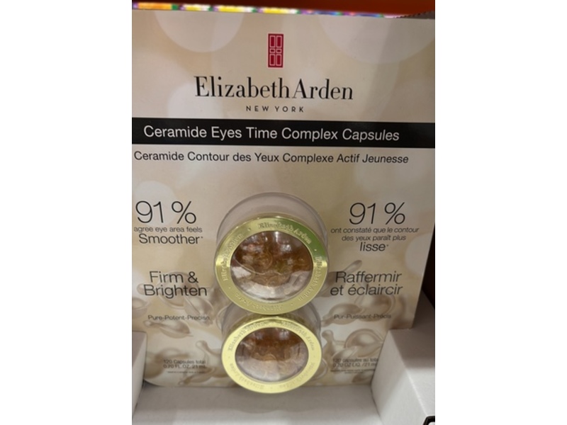 Elizabeth Arden Ceramide Eyes Time Complex Capsules, 0.70 fl oz/21 mL, 120 Count