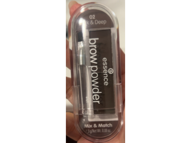 Essence Brow Powder Set, 02 Dark & Deep, 0.08 oz/2.3 g