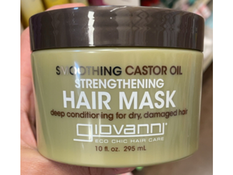 Giovanni Strengthening Hair Mask, Smoothing Castor Oil, 10 fl oz/295 mL