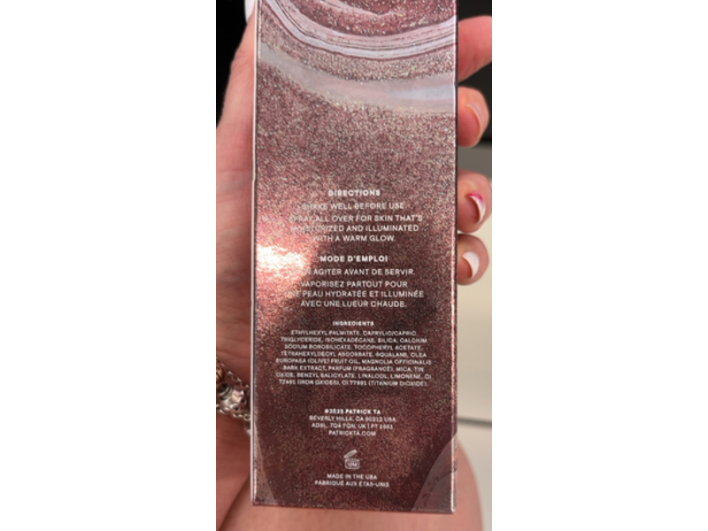 Patrick Ta Major Glow Body Oil, A Dream, 3.4 oz/100 mL