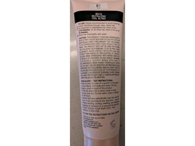 L'Oreal Paris Le Color gloss One Step Toning Gloss, Cool Blonde, 4 fl oz/118 mL