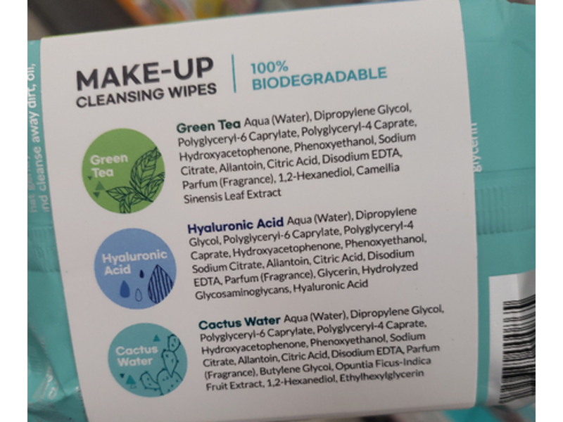 Maske Lab Make Up Cleansing Wipes, 23.28 oz/66o g, Pack Of 3