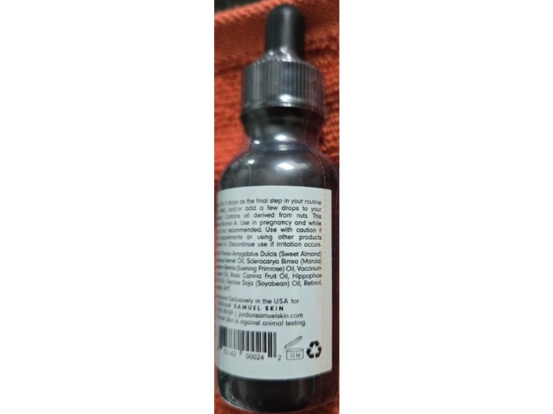 Jordan Samuel Retinol Treatment Oil, 1 fl oz/30 mL