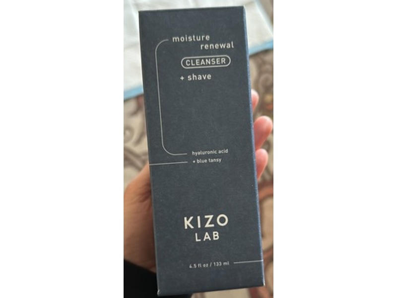 Kizo Lab Moisture Renewal Cleanser + Shave, Hyaluronic Acid + Blue Tansy, 4.5 fl oz/133 mL